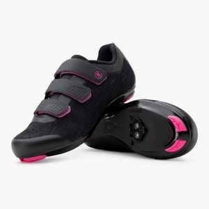 Tommaso Pista SPD Black and Pink Women's Cycling Shoes